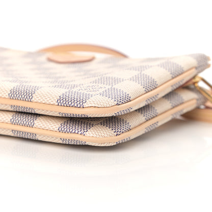 Louis Vuitton Damier Azur Double Zip Pochette 10 of 10