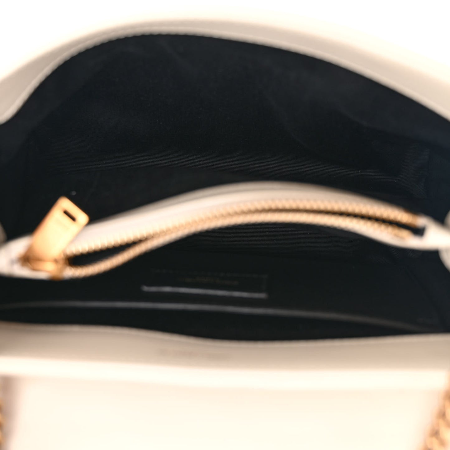 Calfskin Y Quilted Monogram Small Loulou Chain Satchel Crema Soft