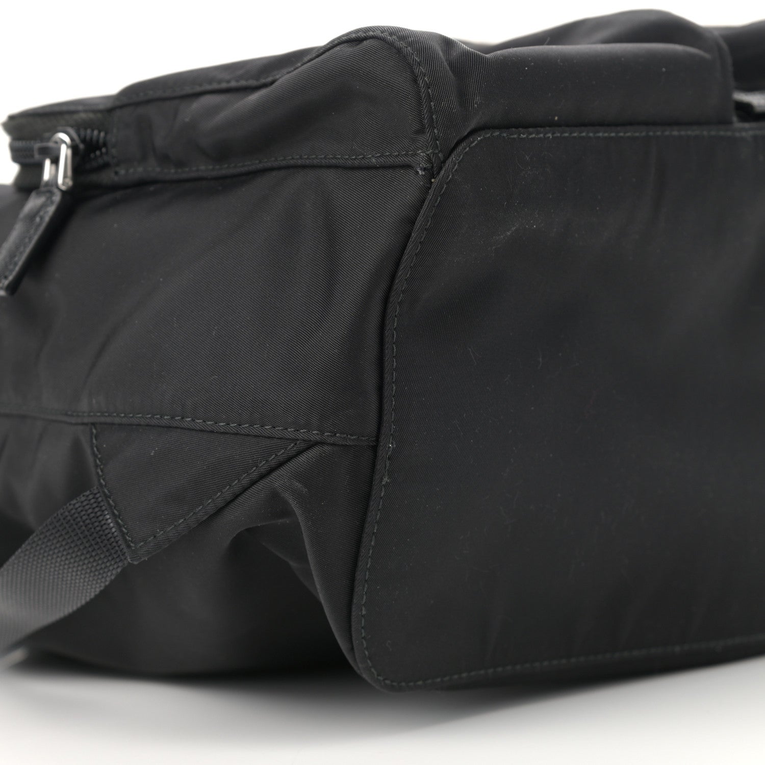 Prada Tessuto Nylon Vela Saffiano Large Backpack Black 9 of 11