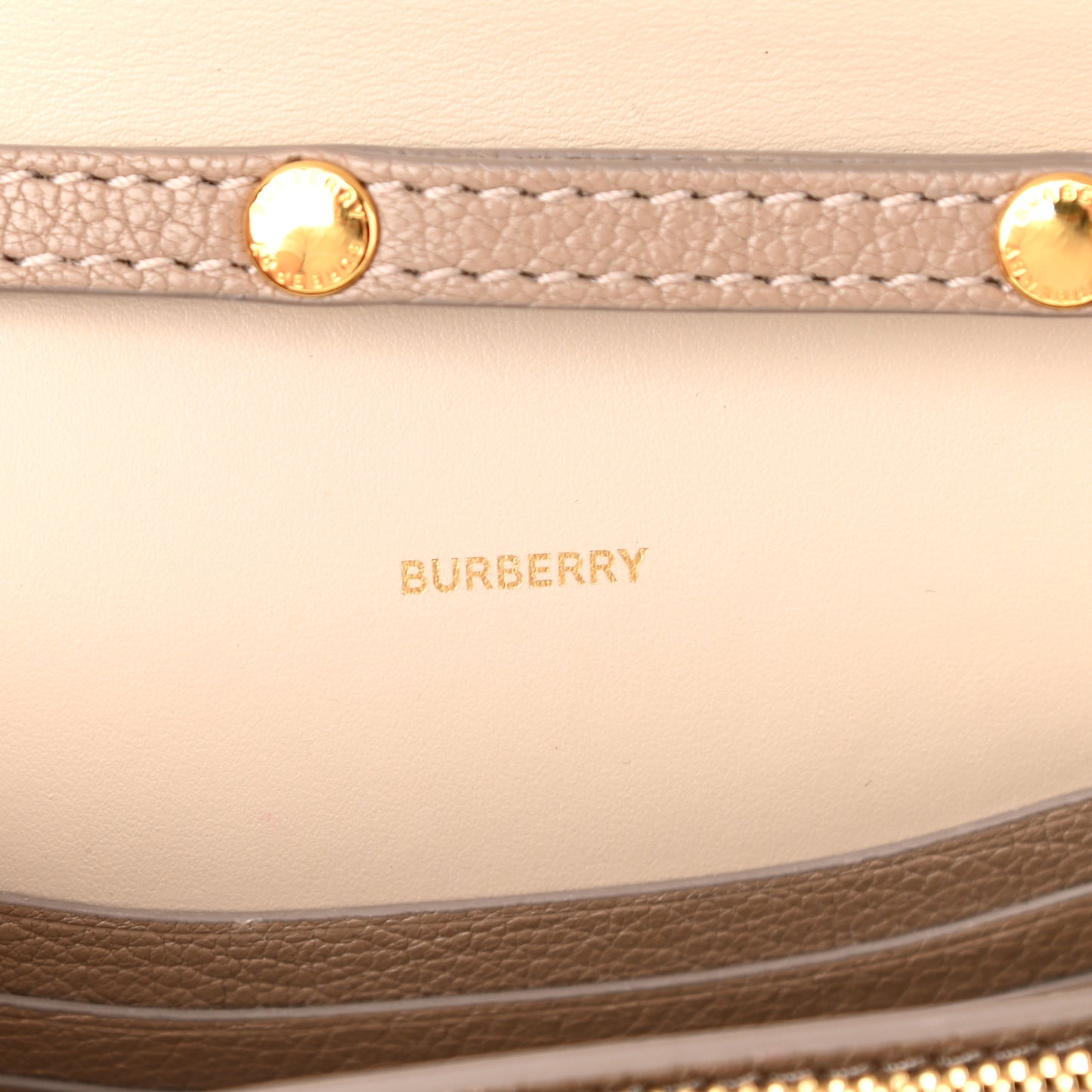 Goatskin Mini Hayes D-Ring Crossbody Bag Beige