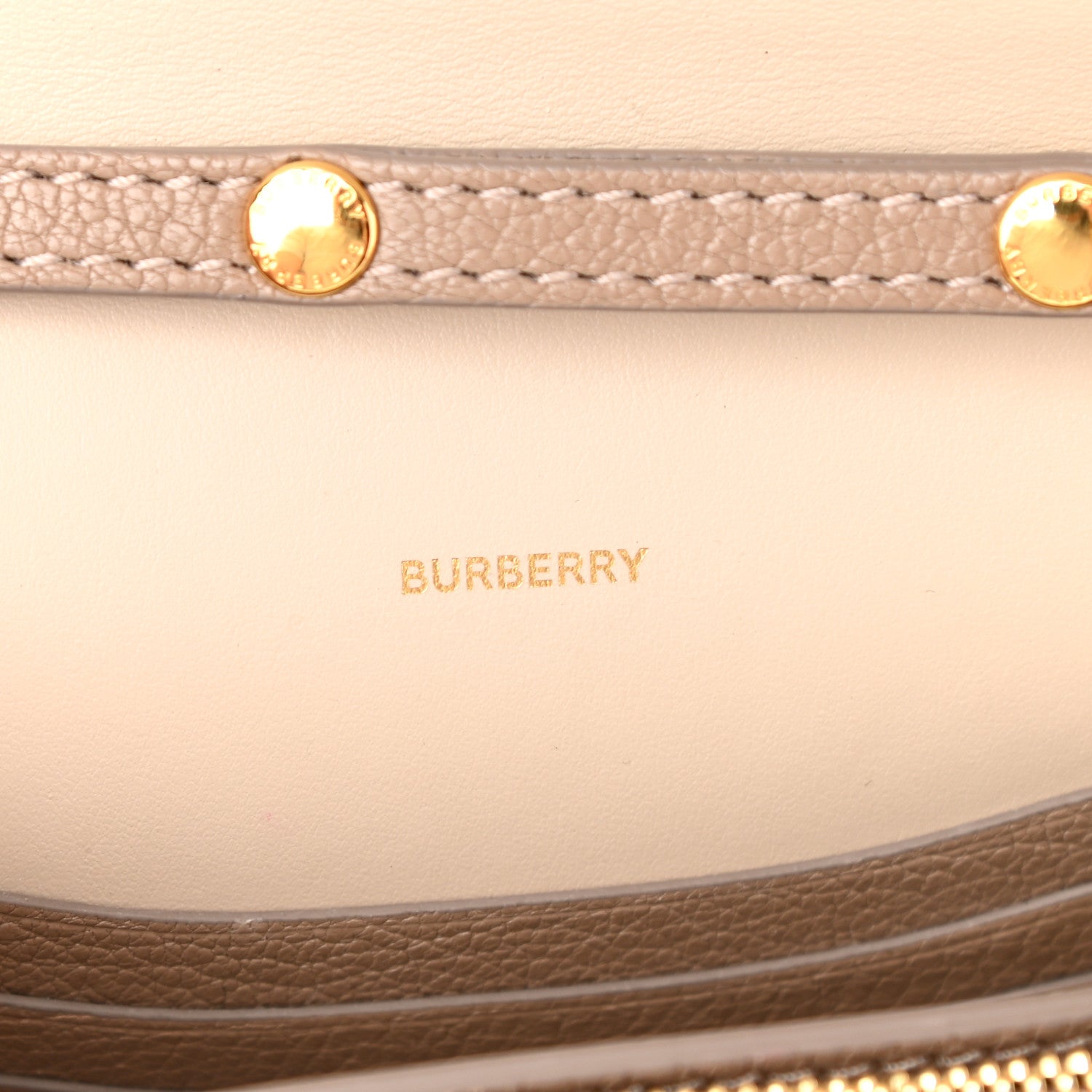Burberry Goatskin Mini Hayes D-Ring Crossbody Bag Beige 6 of 8