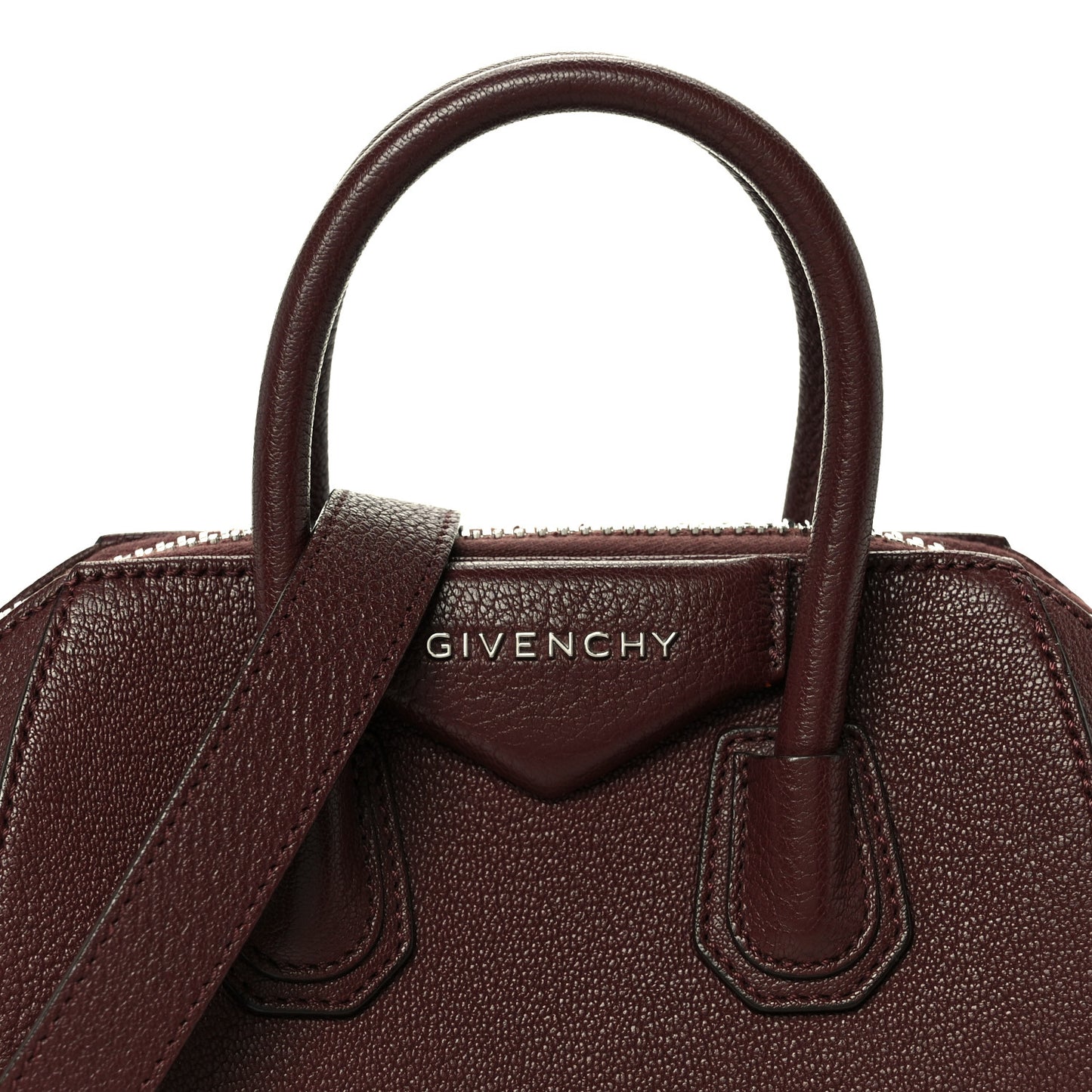 Sugar Goatskin Mini Antigona Oxblood