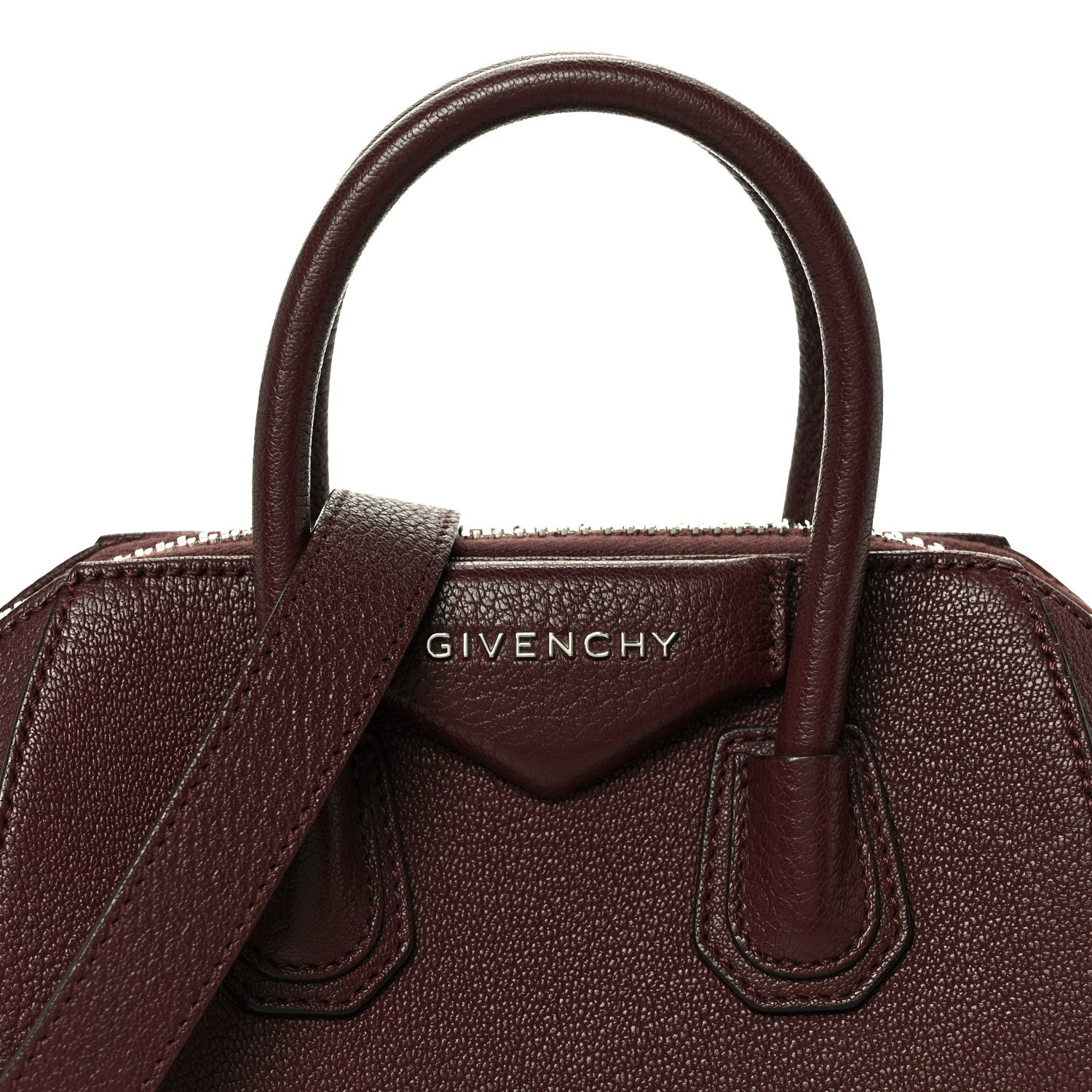 Givenchy Sugar Goatskin Mini Antigona Oxblood 8 of 10