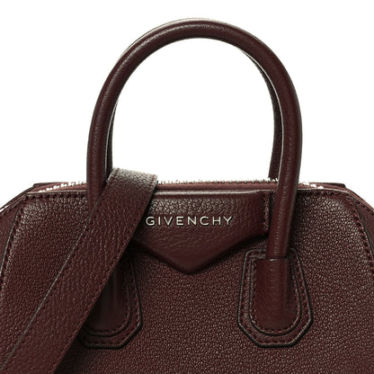 Givenchy Sugar Goatskin Mini Antigona Oxblood 8 of 10