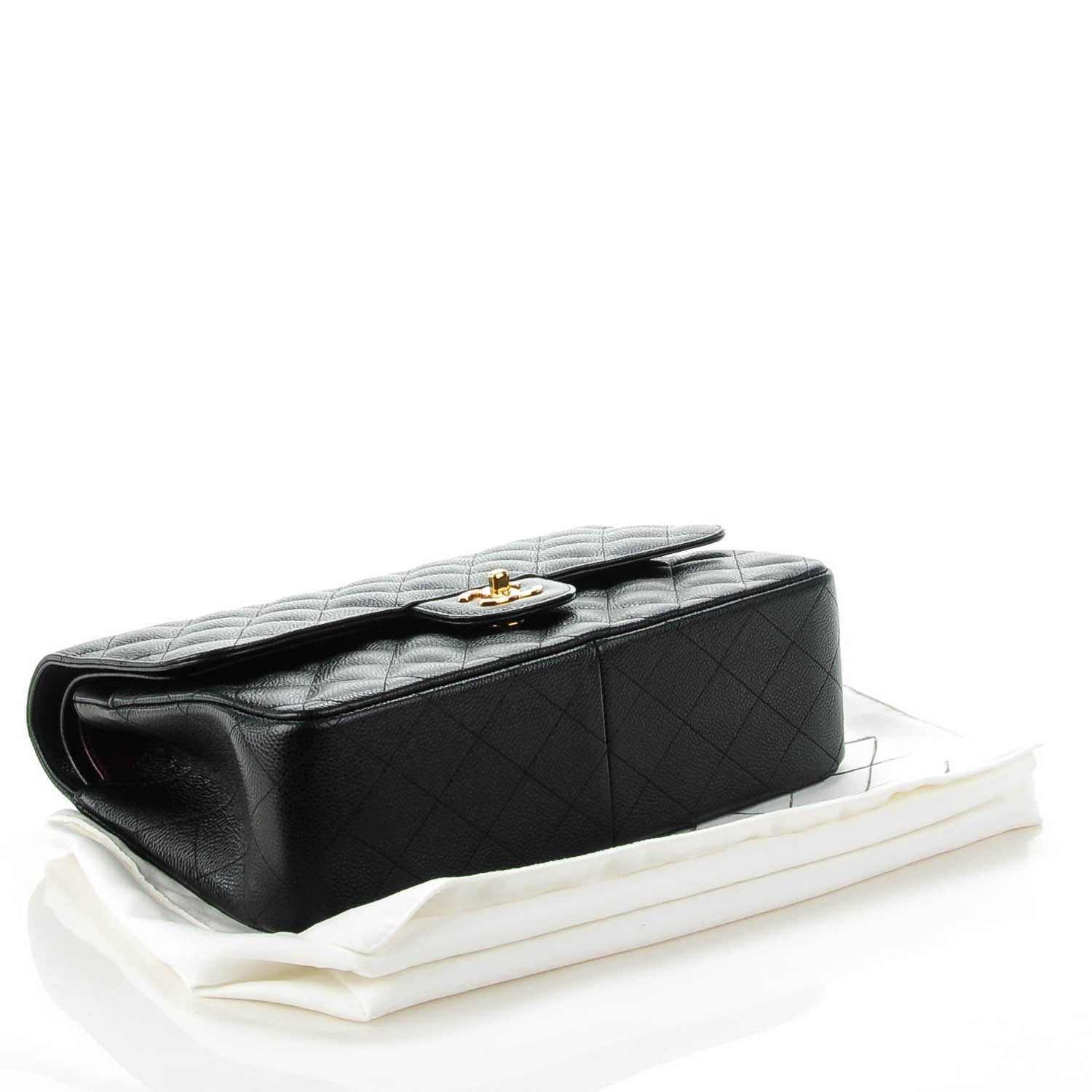 Chanel Caviar Quilted Jumbo Double Flap Black 4 of 8