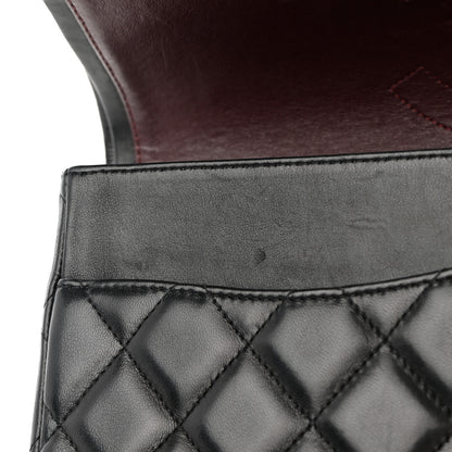 Chanel Lambskin Quilted Maxi Double Flap Black 12 of 22