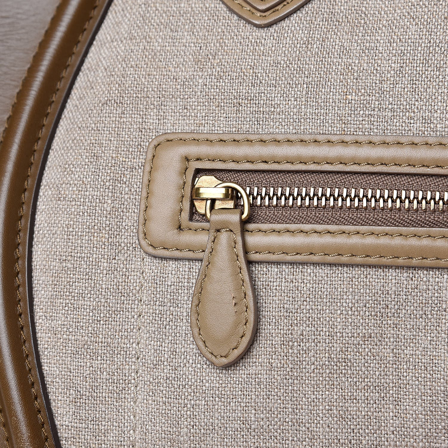 Celine Natural Canvas Smooth Calfskin Mini Luggage Brown 21 of 21