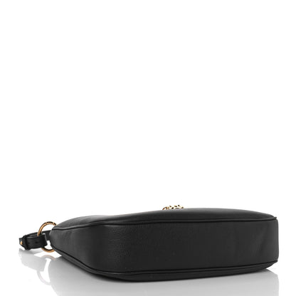 Versace Calfskin La Medusa Medium Hobo Crossbody Black 4 of 8