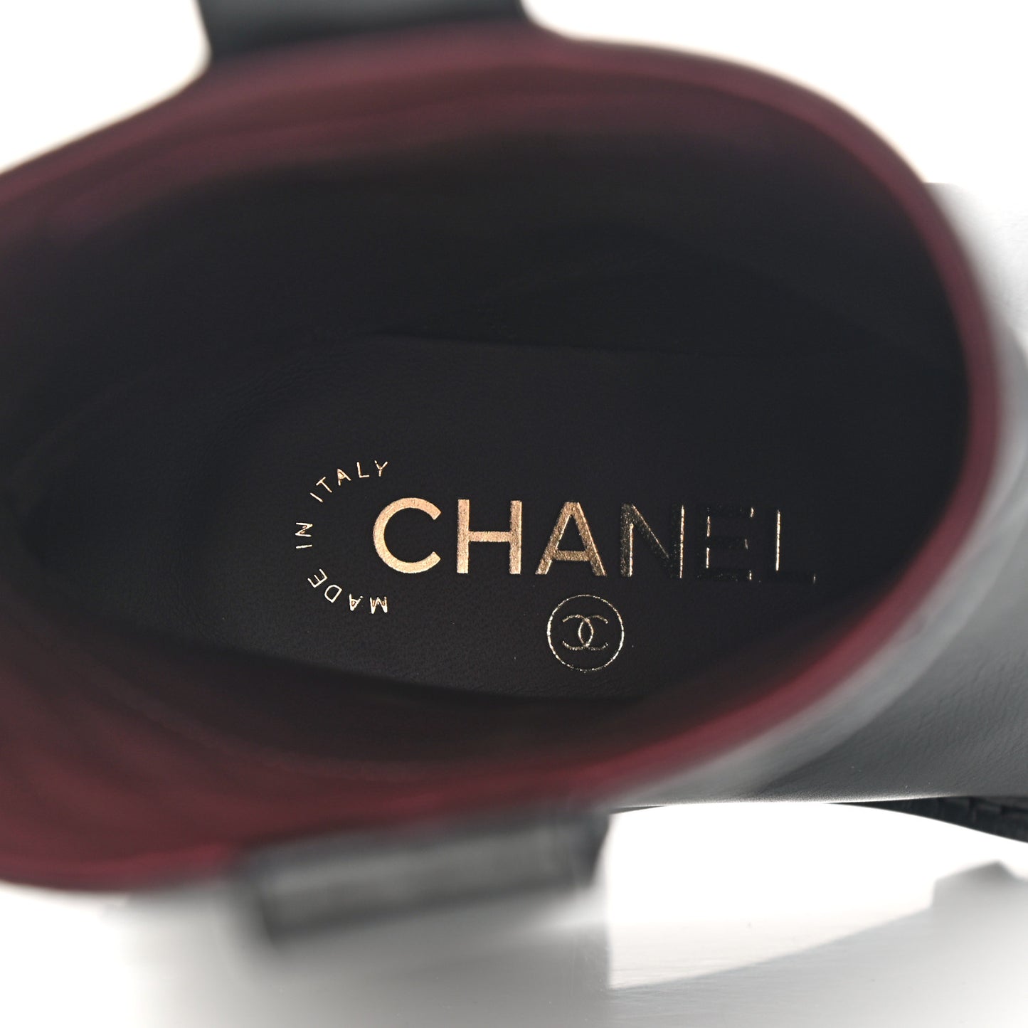 Calfskin CC Ankle Boots 35 Black