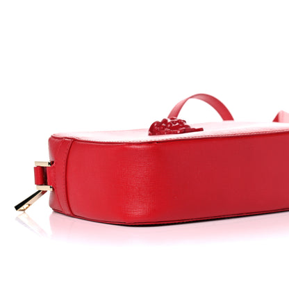 Versace Grained Calfskin Palazzo Camera Bag Red 7 of 10