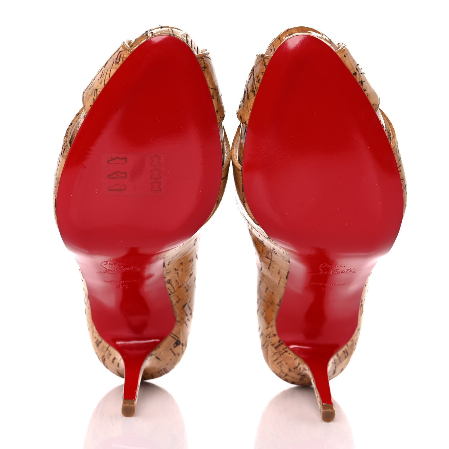 Christian Louboutin Cork Shelley 90 Pumps 39 Natural 5 of 7