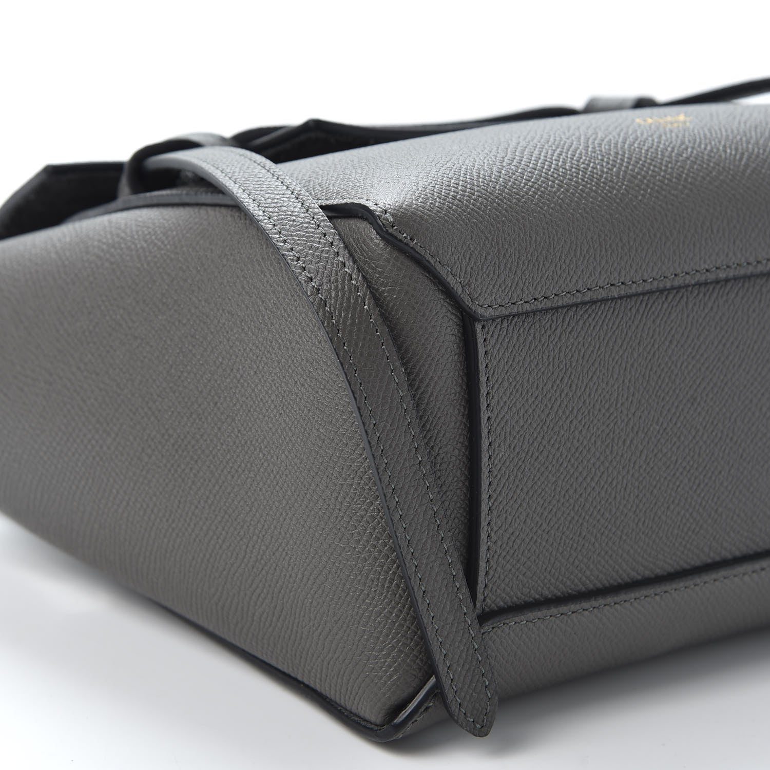Celine Grained Calfskin Nano Belt Bag Grey 5 of 10