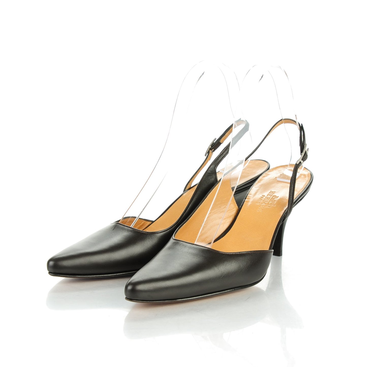 Calfskin 70 Slingback Pumps 37 Chocolate