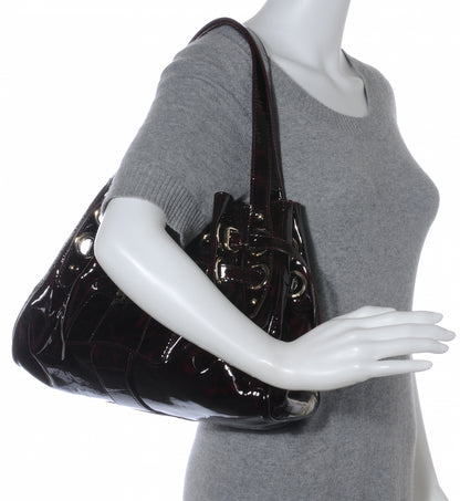 Jimmy Choo Patent Medium Riki Burgundy 2 of 8