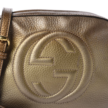 Gucci Metallic Pebbled Calfskin Small Soho Disco Bag Gold Ombre 10 of 10