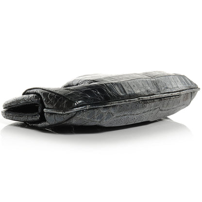 Nancy Gonzalez Crocodile Clutch Pewter 4 of 7