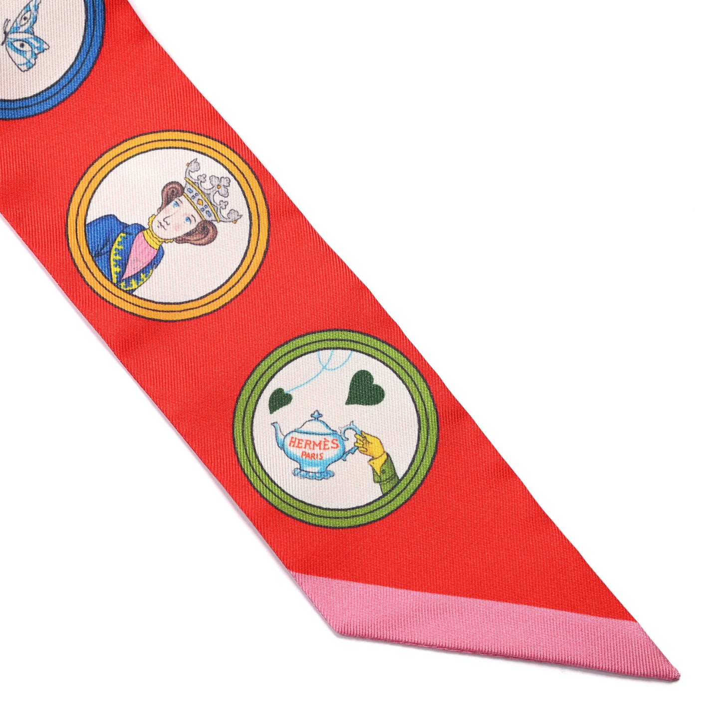 Silk Tea Time Twilly Rouge Vif Vert Multicolor