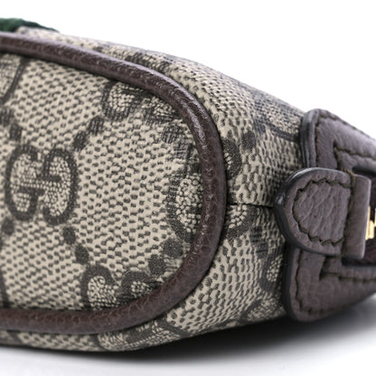 Gucci GG Supreme Monogram Web Ophidia Dome Key Pouch Beige New Acero 8 of 8