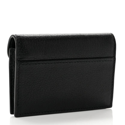 Christian Dior Goatskin Saddle Card Holder Black 3 of 7