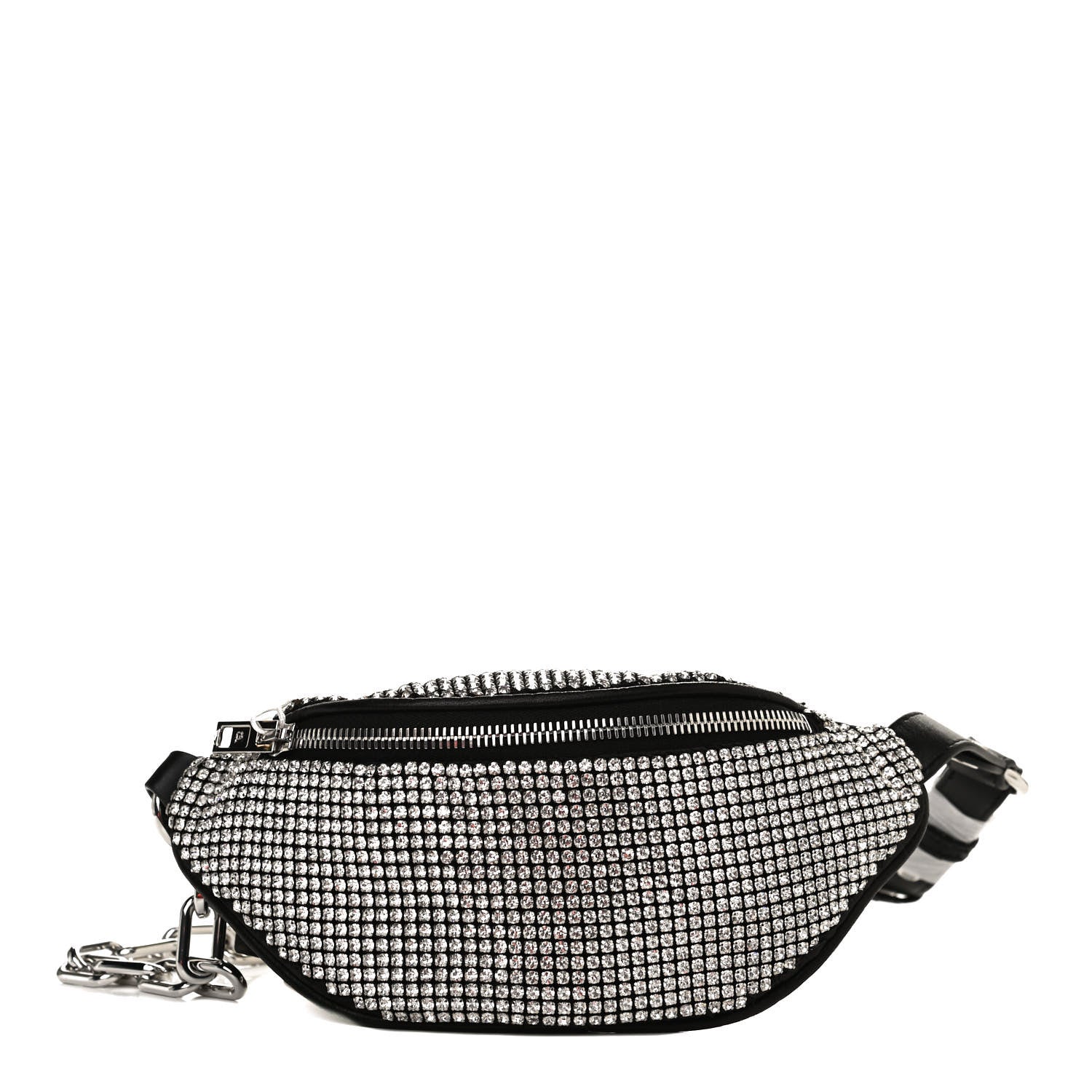 Alexander Wang Rhinestone Mesh Mini Attica Belt Bag Black 1 of 9