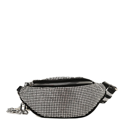 Alexander Wang Rhinestone Mesh Mini Attica Belt Bag Black 1 of 9