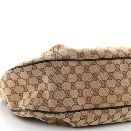Gucci Monogram Large New Ladies Web Hobo Dark Brown 8 of 11