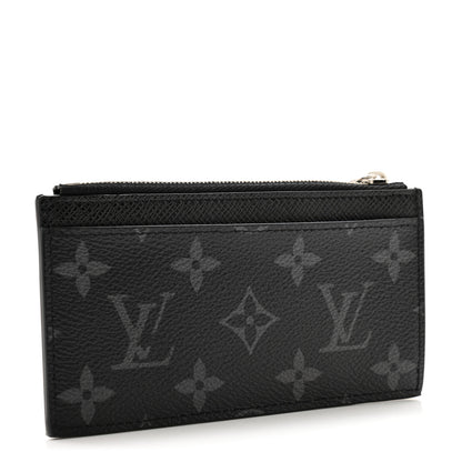 Louis Vuitton Taigarama Coin Card Holder Black 3 of 10