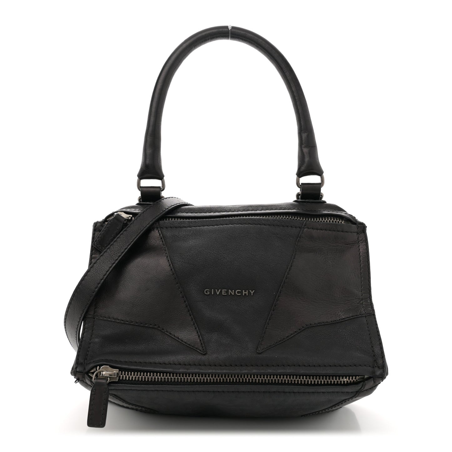 Calfskin Patchwork Small Pandora Black