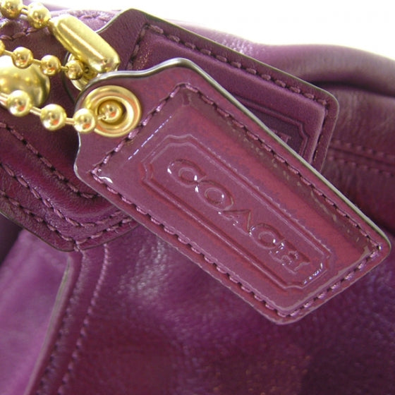 COACHLeatherMaggieLargeTotePlum
