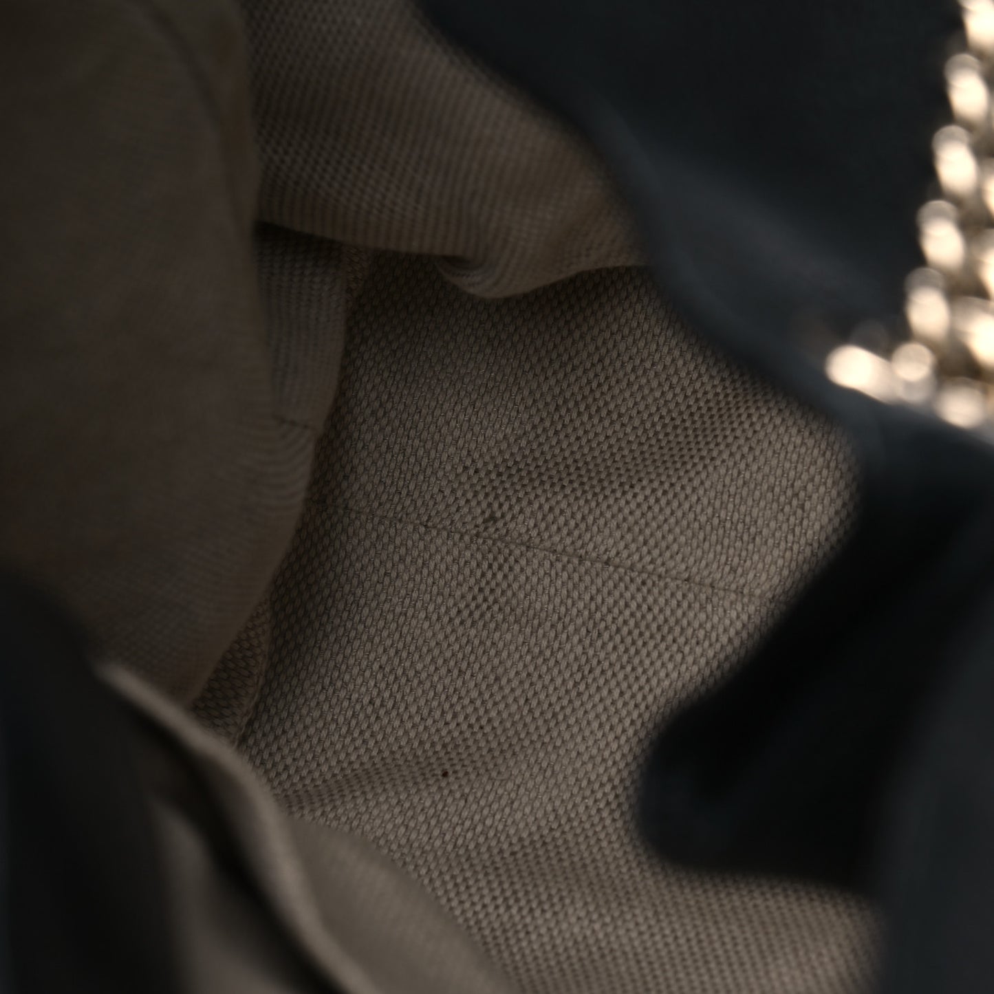 Pebbled Calfskin Medium Soho Chain Shoulder Bag Black