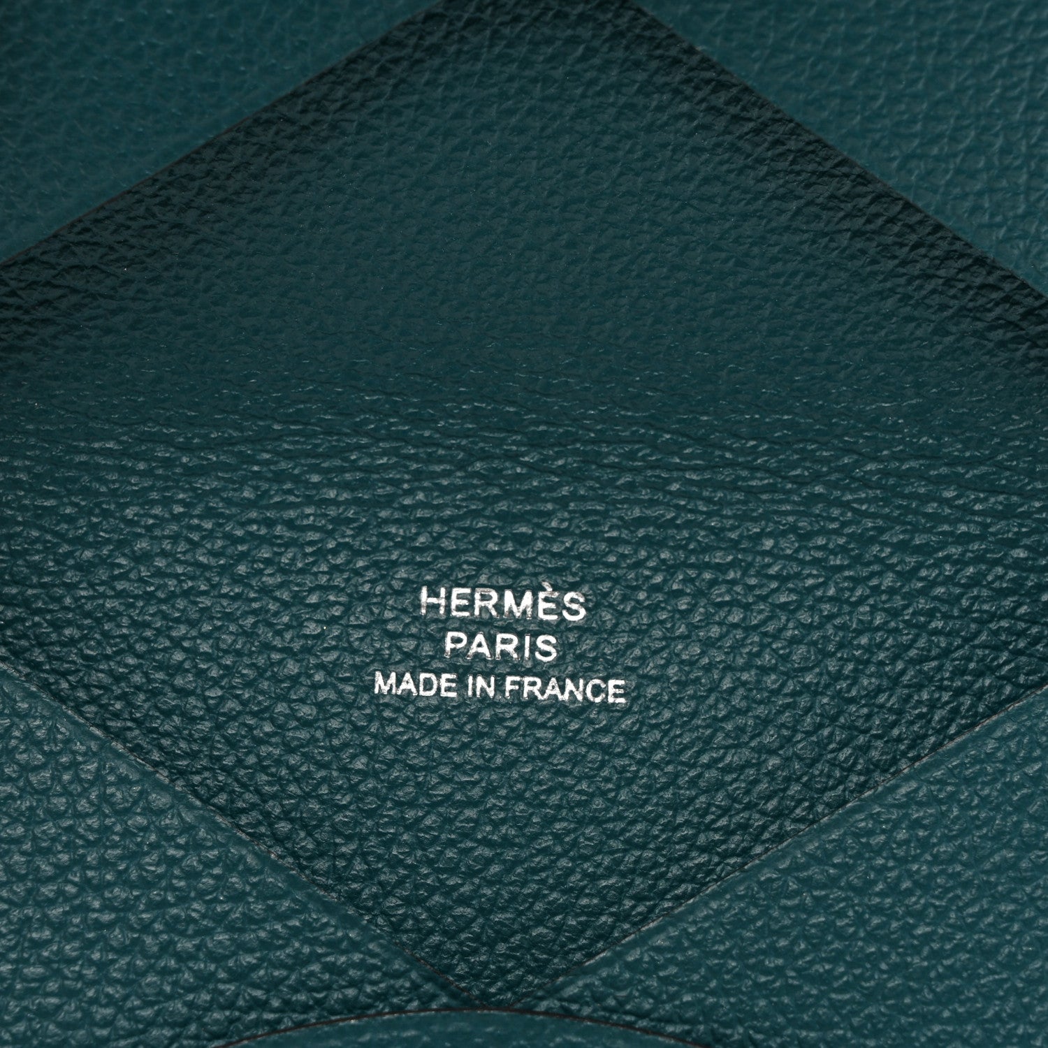 Hermes Evercolor Calvi Card Case Vert Bosphore 6 of 7