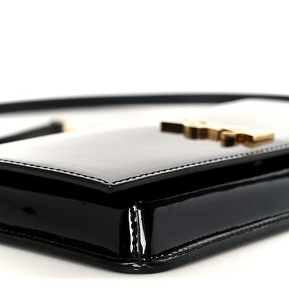 Saint Laurent Vernice Diamond Calfskin Monogram Phone Holder Crossbody Black 9 of 10