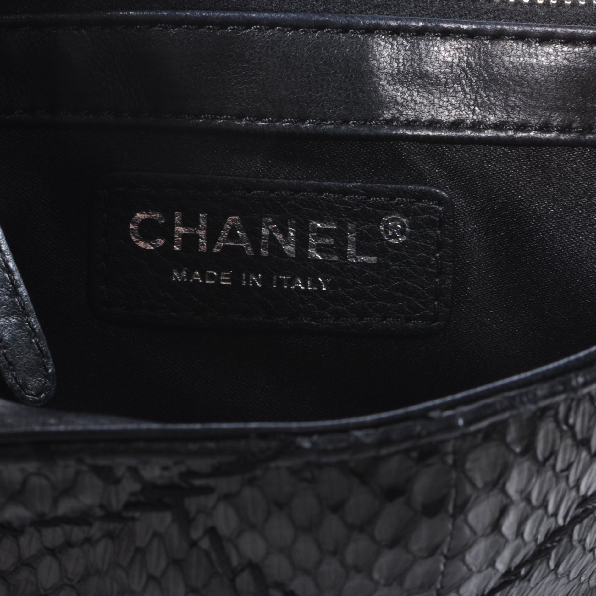 Chanel Python Ultimate Stitch Flap Black 7 of 10