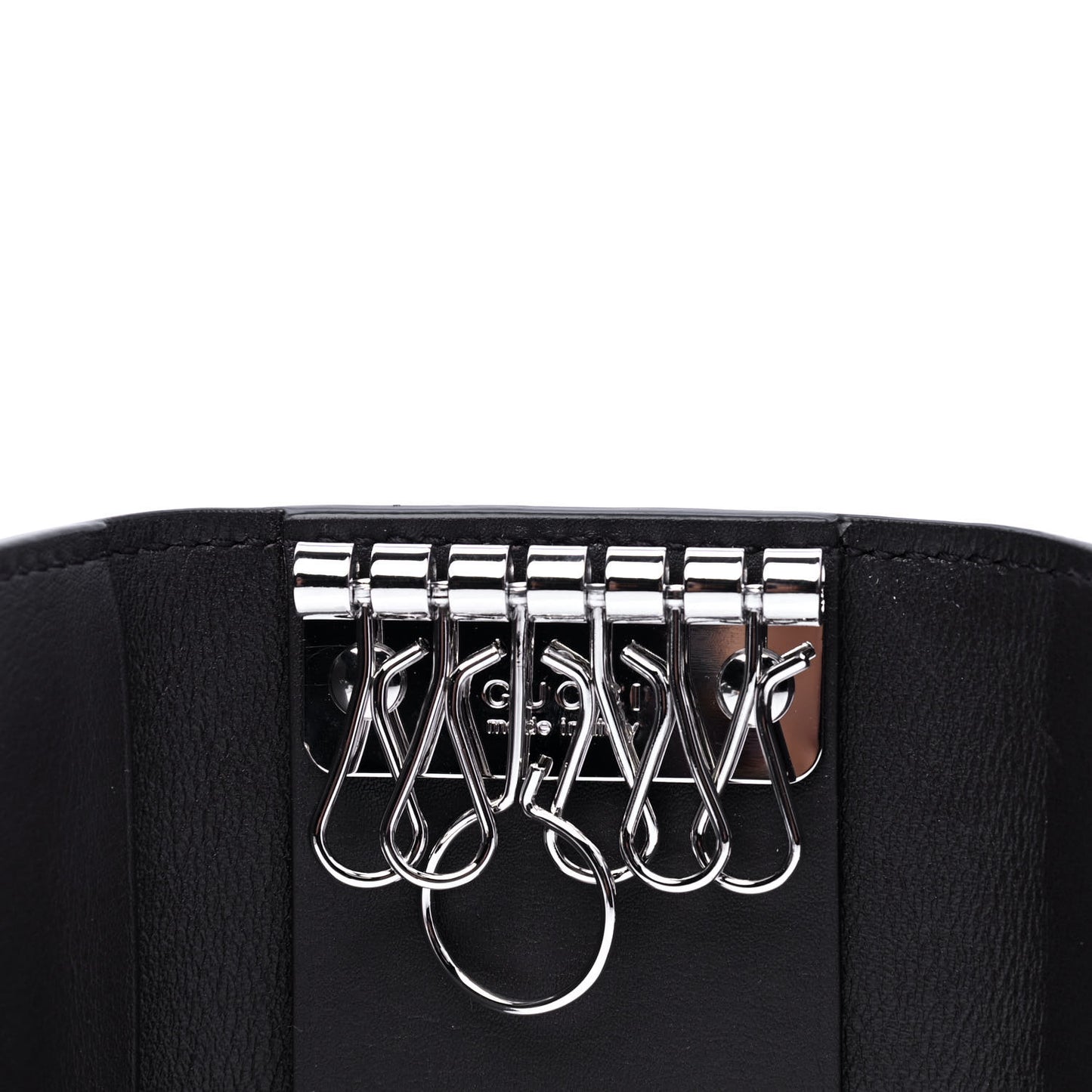 Microguccissima 6 Key Holder Case Black