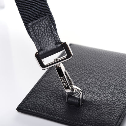 Christian Dior X AIR JORDAN Grained Calfskin Vertical Card Holder Lanyard Bleu 6 of 7