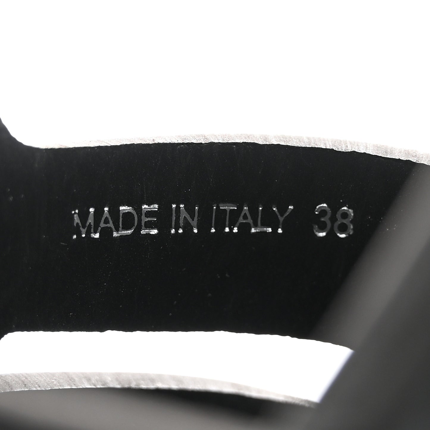 Foam Rubber Triangle Logo Monolith 55mm Cage Sandals 38 Black