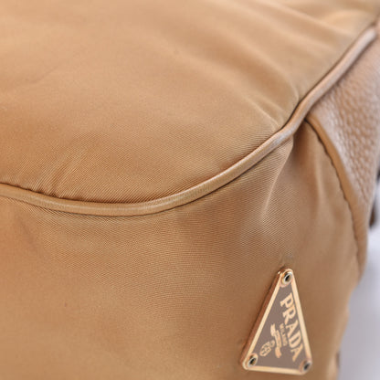 Prada Nylon Vitello Daino Pochette Sabbia 11 of 17