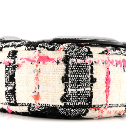 Chanel Tweed Lambskin Quilted Coco Midnight Camera Case White Black Multicolor 9 of 12