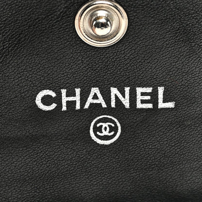 Chanel Patent Quilted Flap Card Holder Black 6 of 7