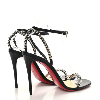 Christian Louboutin Kid Spiked So Me 100 Sandals 37.5 Black 4 of 8