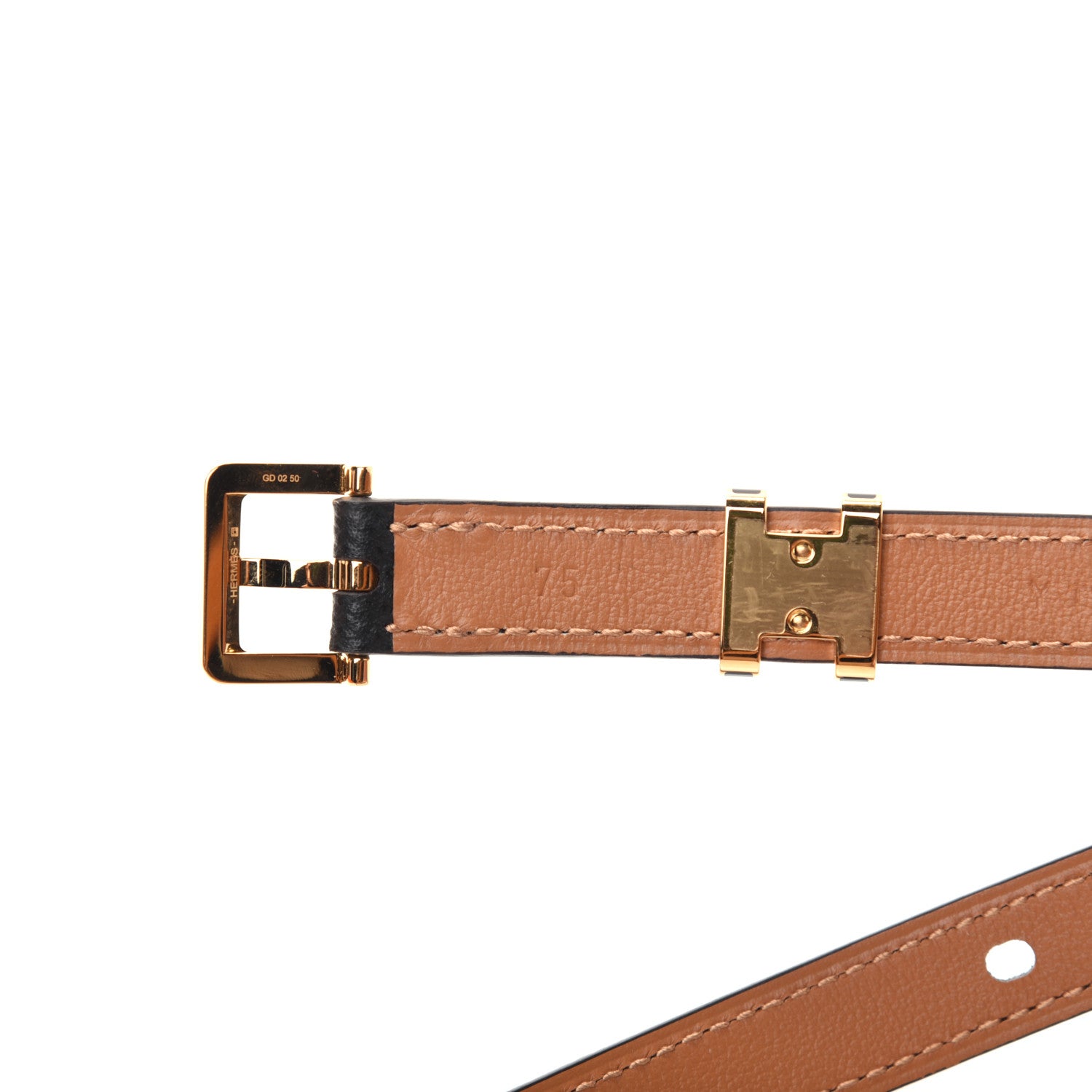Hermes Epsom 15mm Pop H Belt 75 Black 4 of 11