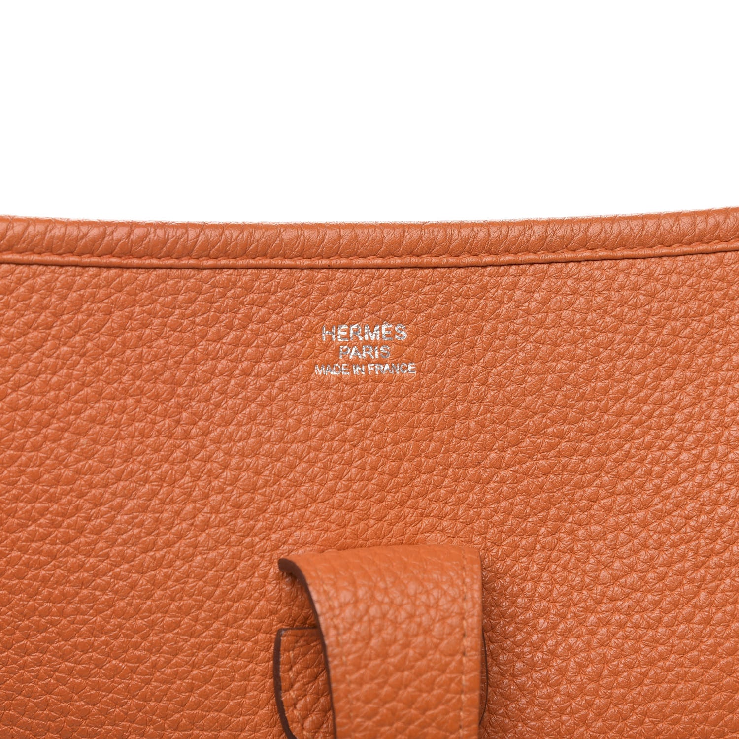 Hermes Taurillon Clemence Evelyne III GM Orange 6 of 12