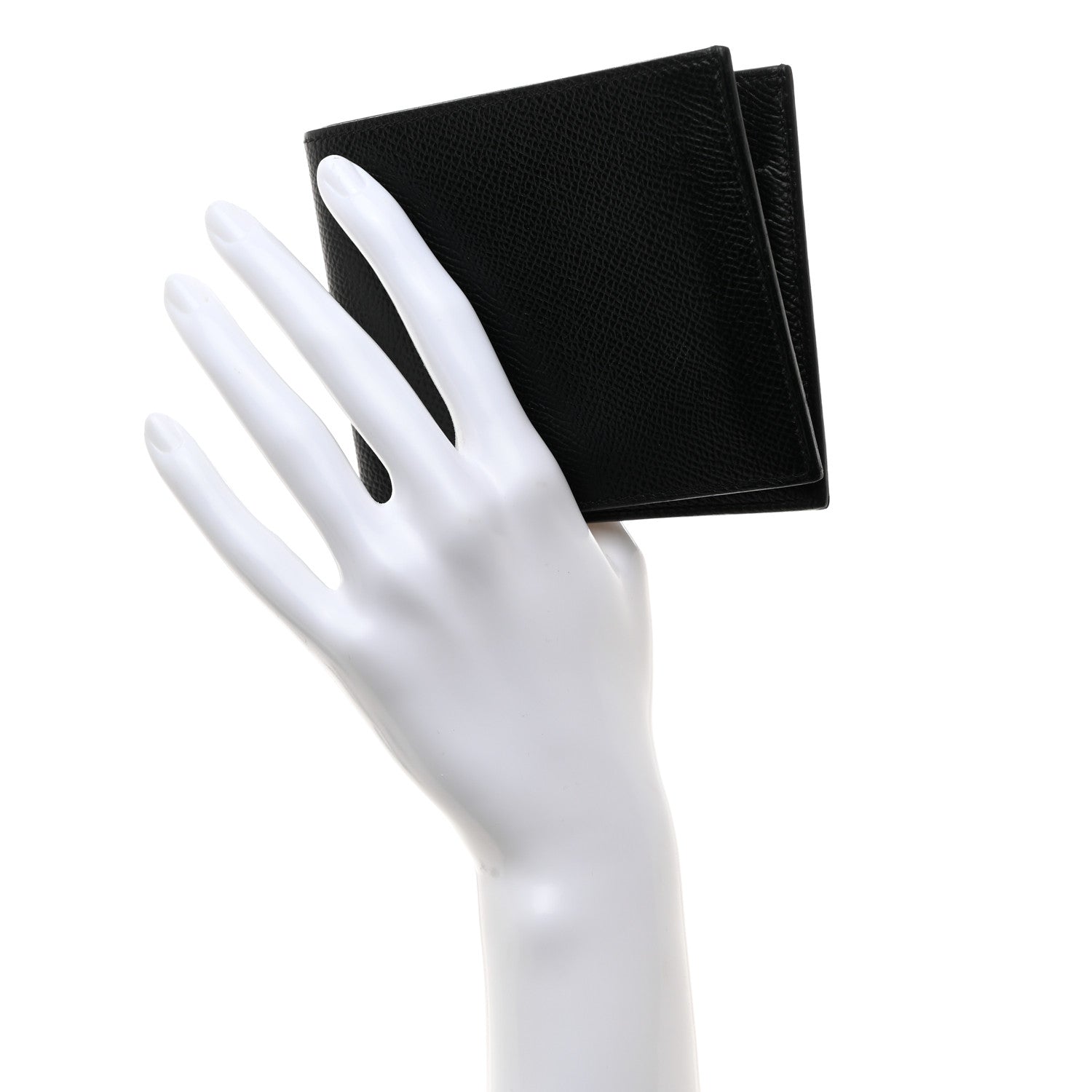 Hermes Epsom Citizen Twill Compact Wallet Black 2 of 7
