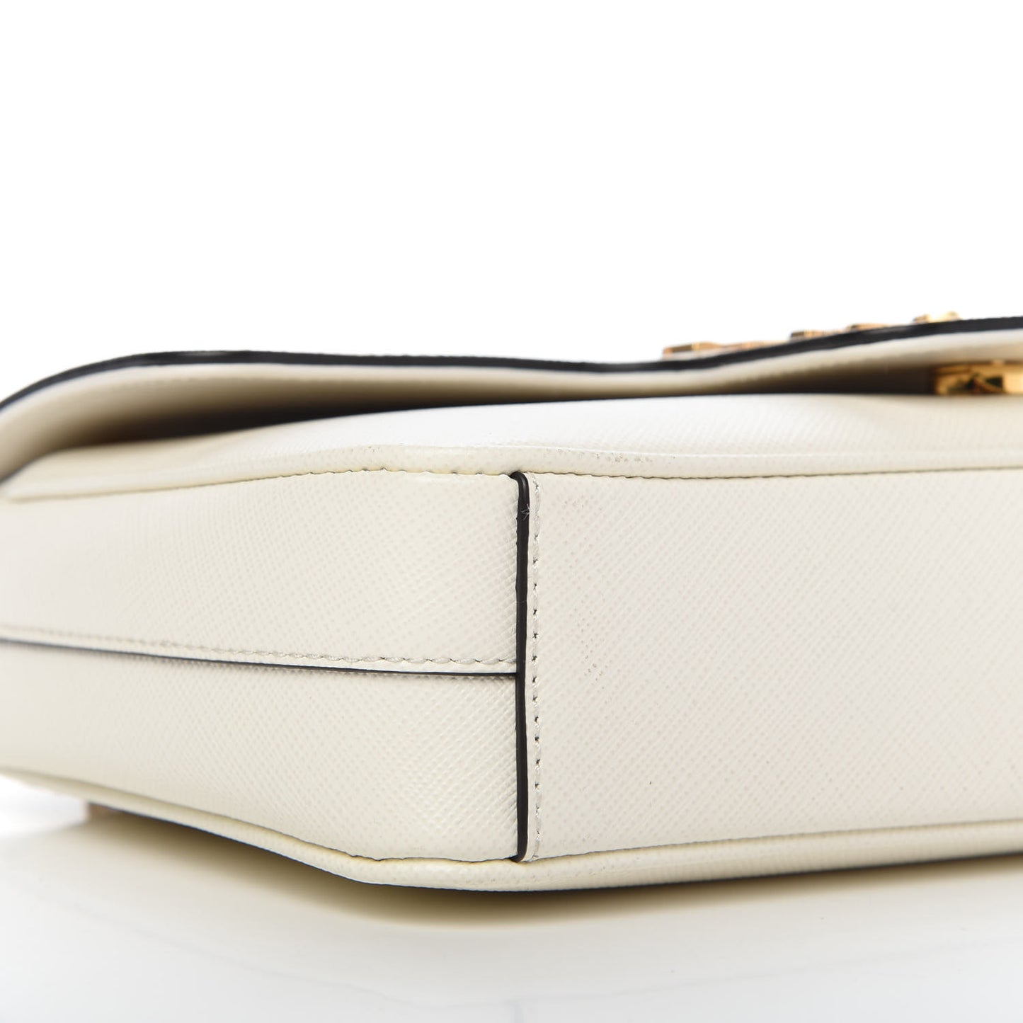 Saffiano Flap Shoulder Bag Talco