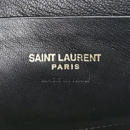 Saint Laurent Grain De Poudre Matelasse Monogram Mini Lou Camera Bag Dark Beige 6 of 11