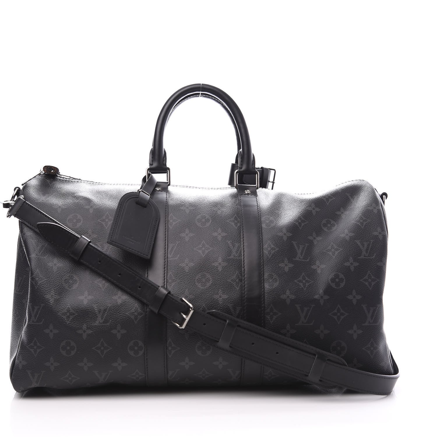 Louis Vuitton Monogram Eclipse Keepall Bandouliere 45 1 of 12