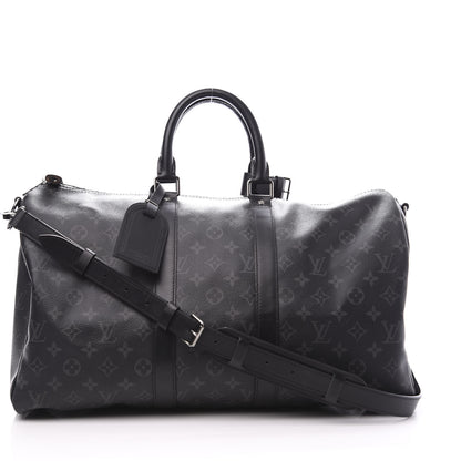 Louis Vuitton Monogram Eclipse Keepall Bandouliere 45 1 of 12