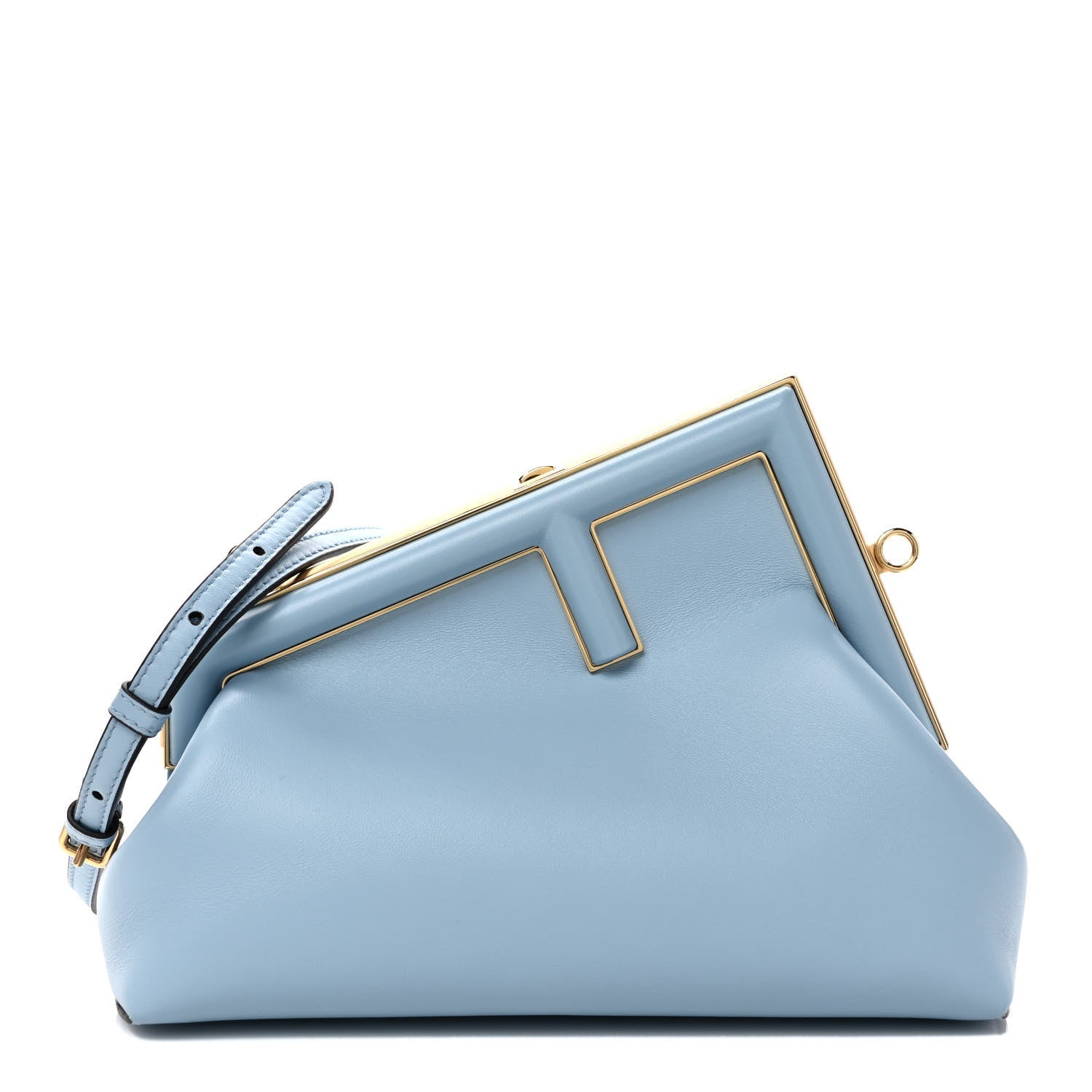 Fendi Shiny Nappa Small Fendi First Azzurro Baby 1 of 9
