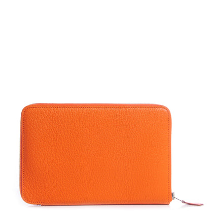 Hermes Chevre Mysore Azap GM Combined Wallet Orange 1 of 7