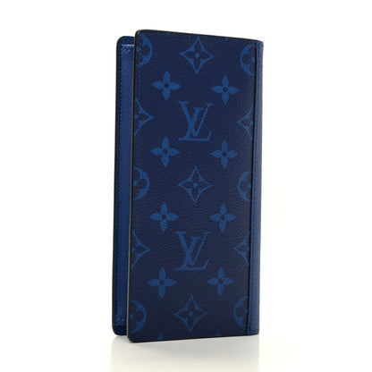 Louis Vuitton Taigarama Brazza Wallet NM Cobalt 3 of 8